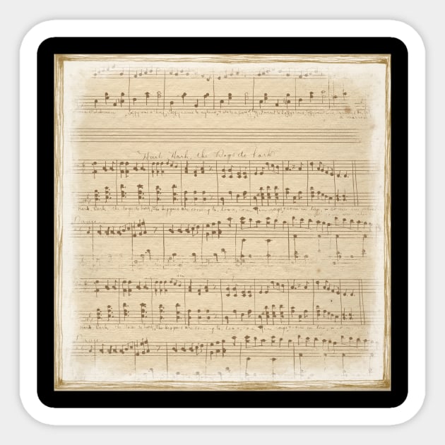 Vintage Music Sticker by LefTEE Designs